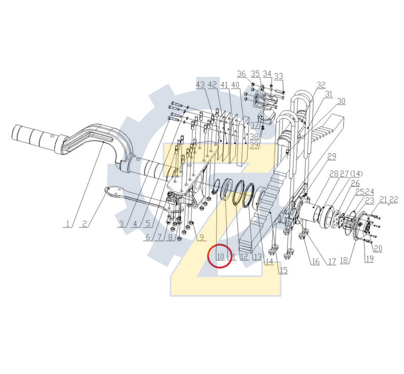 Кольцо 114х3 уплотнительное балансира X3000 (Оригинал)