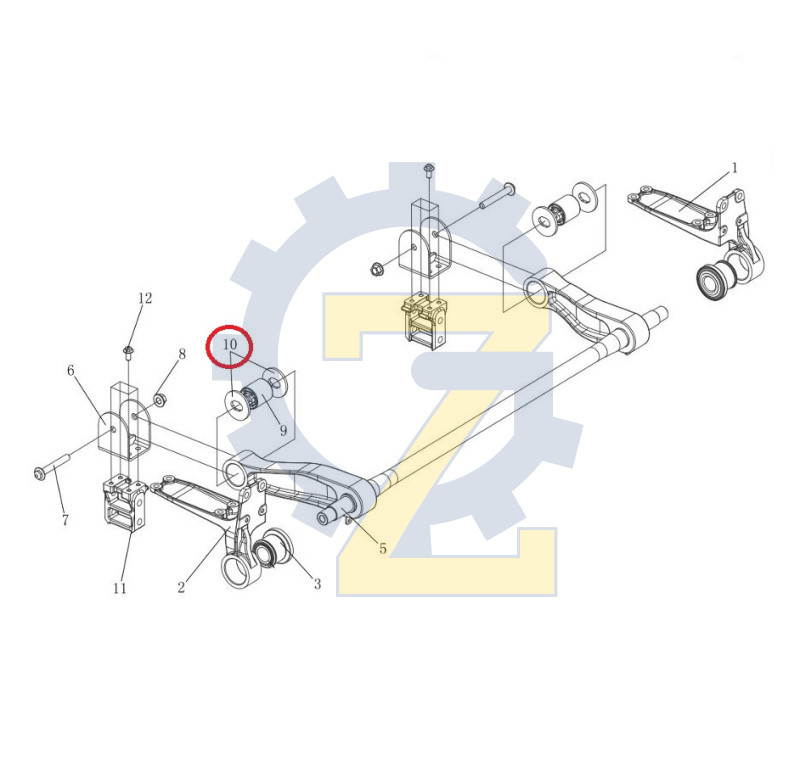 Шайба втулки подвески кабины FAW J7