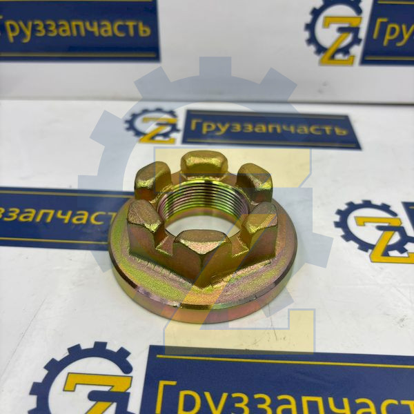 Гайка флянца вала проходного редуктора среднего моста JAC N350 (Оригинал)